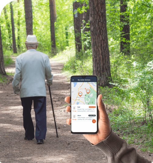 Senior Safety App, Senior GPS Tracker, SOS, Inactivity & Fall alert system